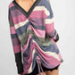 143 Story - V Back Detail Stripe Top
