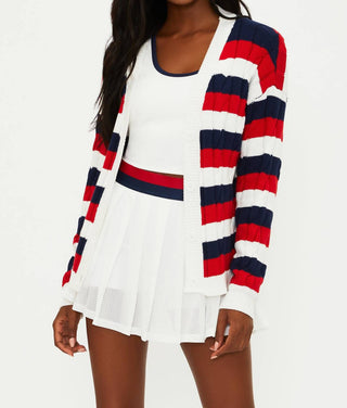 Beach Riot - Cardigan Listrado Sherry