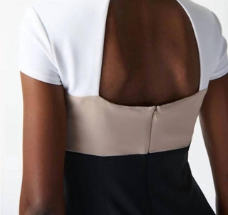 Joseph Ribkoff - Vestido tubinho com blocos de cores