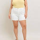 Judy Blue - High Waist Yoke And Rainbow Stitch Detail Denim Short
