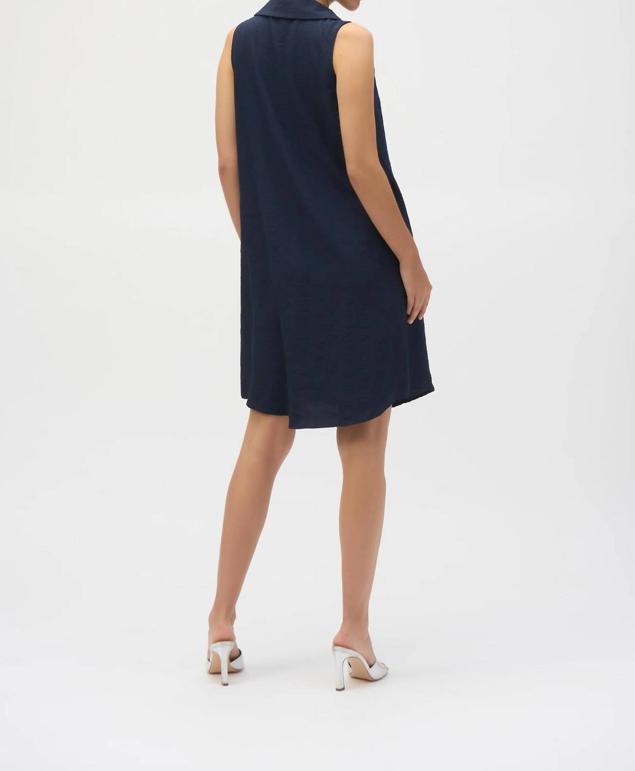Joseph Ribkoff - Button-down Sleeveless Shirt Dress