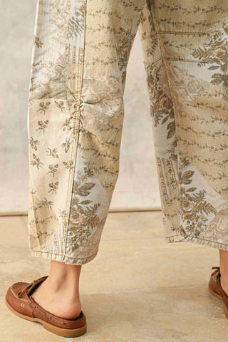 Miou Muse - Garden Print Barrel Pants