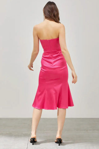 Do+Be - Vestido midi trompete tubo