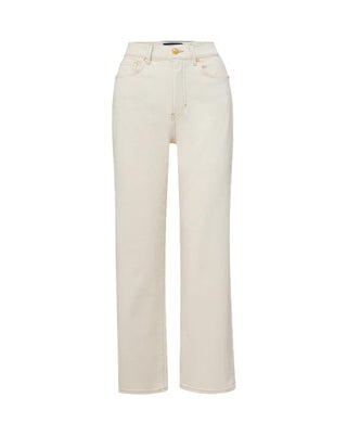 Veronica Beard - Calça Jeans Reta Dylan Feminina de Cintura Alta e Tornozelo