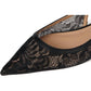 Steve Madden - Black Lace Olsen Slingback Pointed Toe Bow