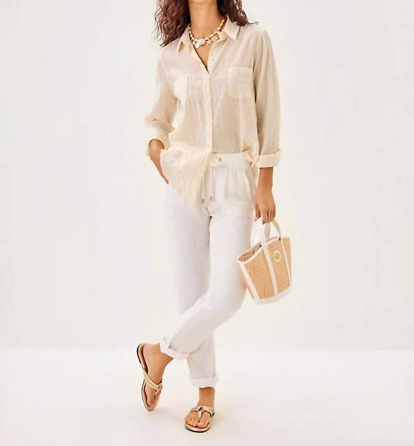 Lilly Pulitzer - Women's Sea View Button Down Shirt
