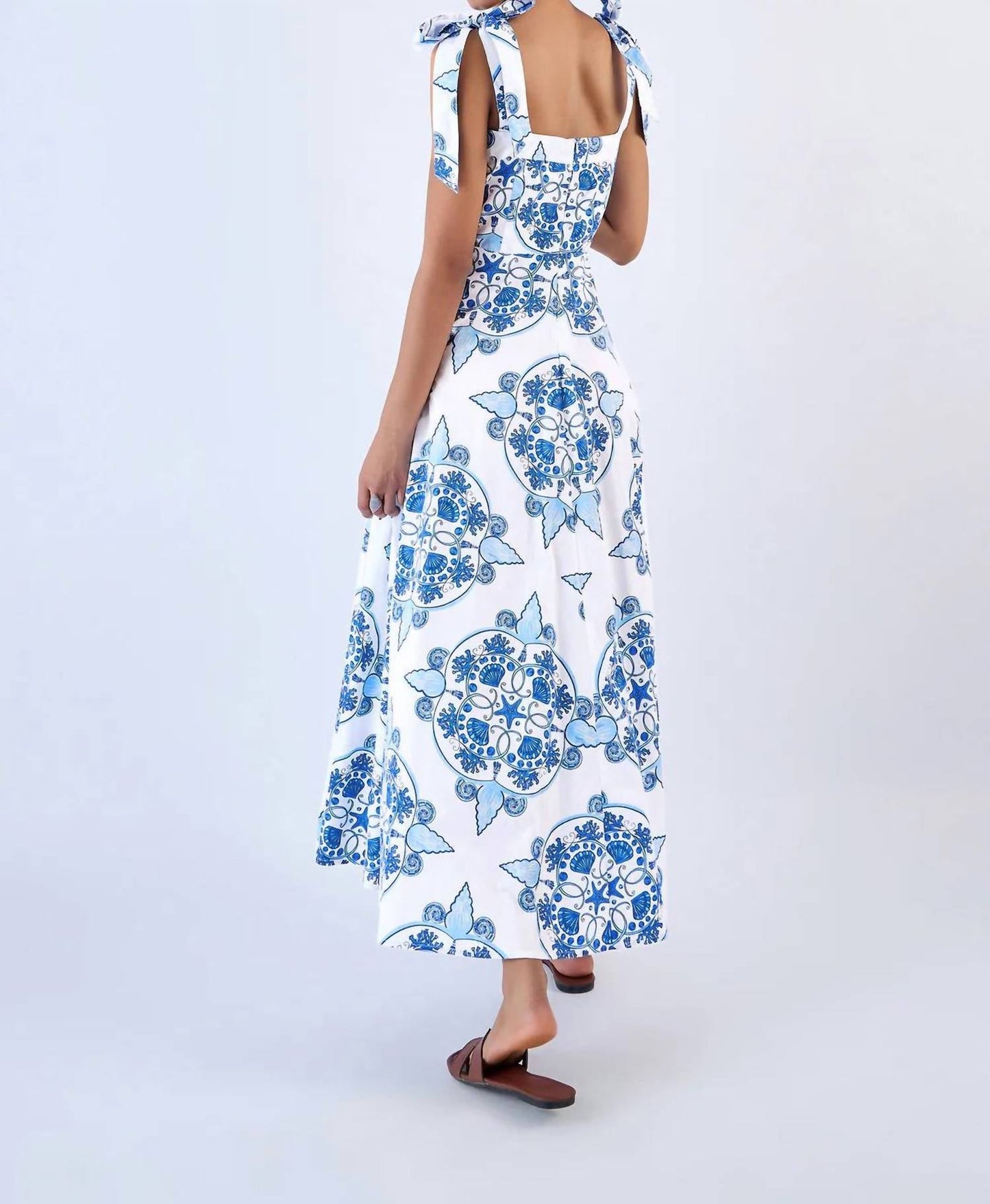 Beyond By Vera - Pearl Adjustable Tie Shoulder Strap Dress