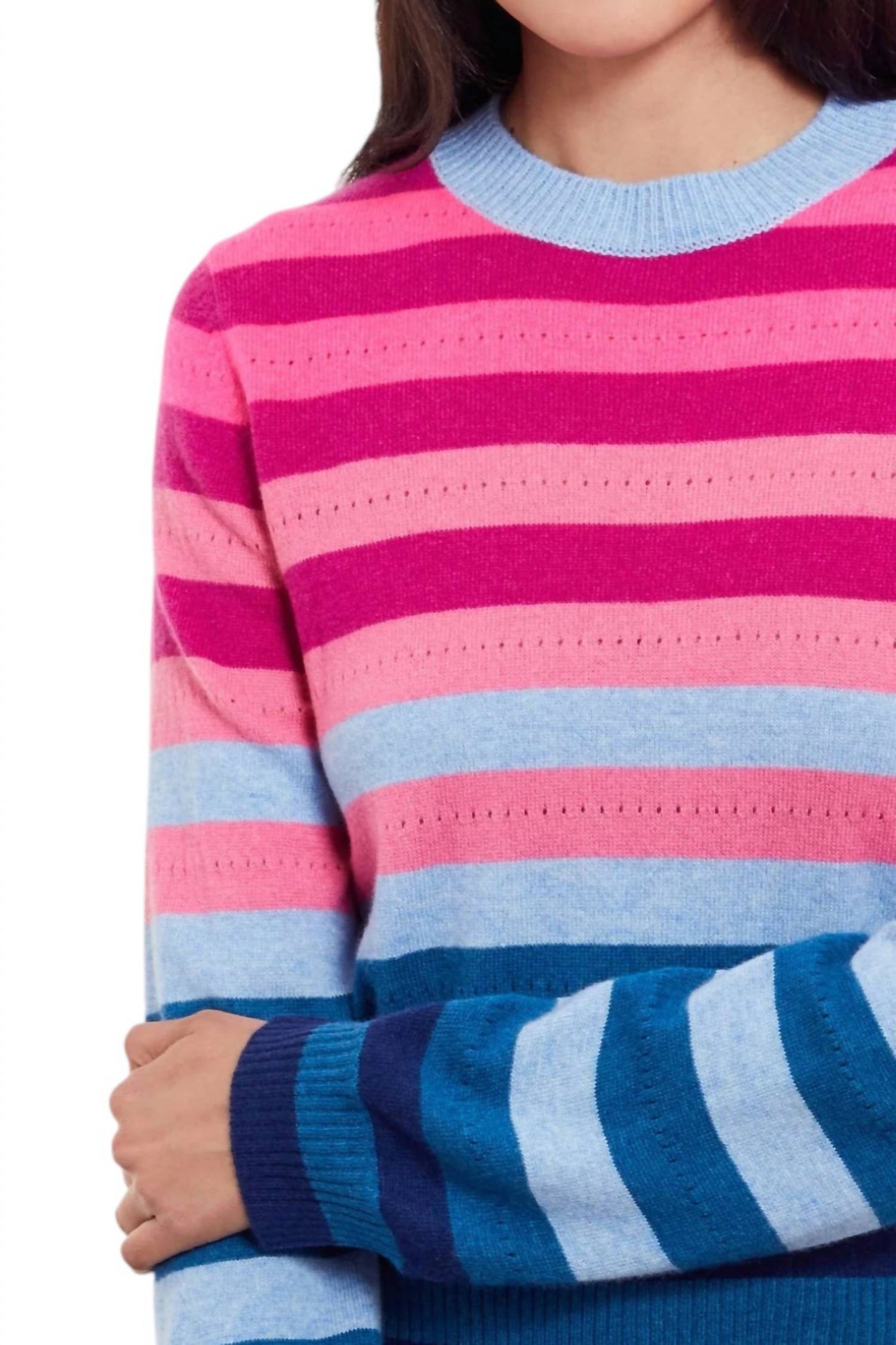 &Isla - Ariana Striped Cashmere Sweater