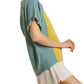 Umgee - Color Block Cotton Gauze Top