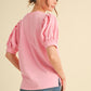 Jodifl - Macy Gray Puff Sleeve Sweater