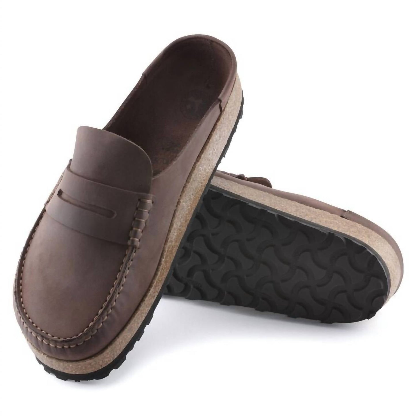 Birkenstock - Men's Naples Natural Leather Oiled Clogs - Regular Fit