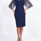 Frank Lyman - V-neck Silky Jersey Knit Dress