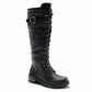 Patrizia - Women Chilly Knit Cuff Mixed Media Tall Vegan Boot