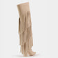 Dantelle Apparel - Women's Fringe Leather Tall Vespa Boots