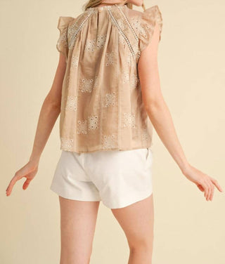 &amp;Merci - Blusa com ilhós Morning Sun