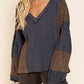 Pol - Stud Detail Balloon Sleeve Top
