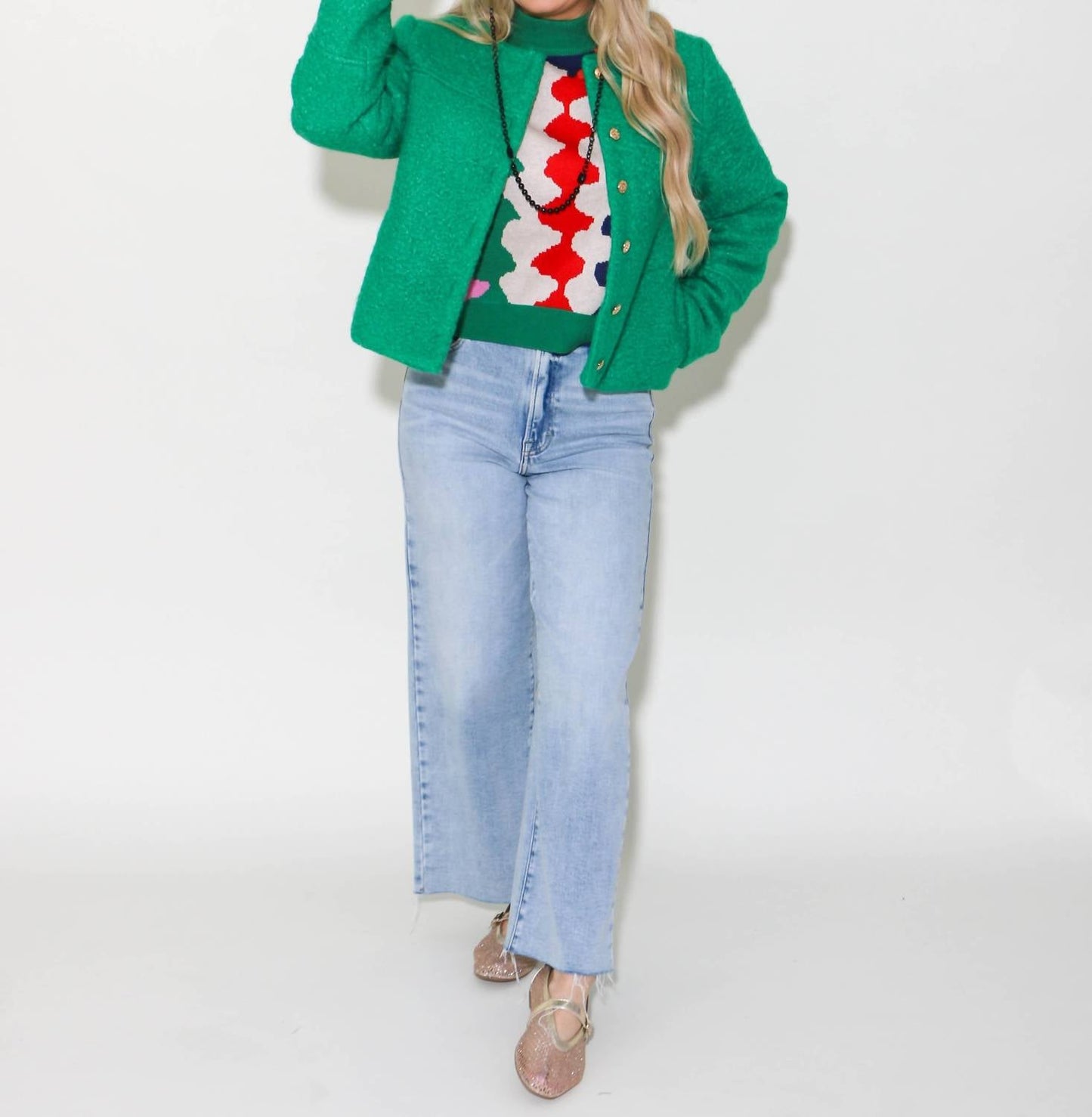 Thml - Button Up Boucle Jacket