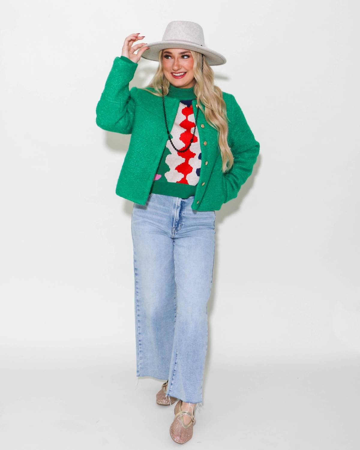 Thml - Button Up Boucle Jacket