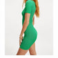 Good American - Rib Open Back Mini Dress