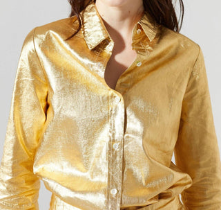 Lanhtropy - San Marino Metallic Linen Shirt