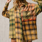 Bibi - Frayed Hem Plaid Shirt