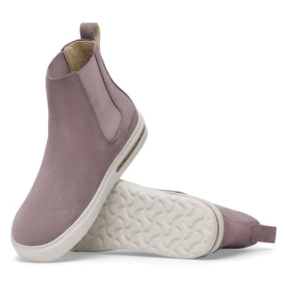 Birkenstock - Botas de couro Bend Chelsea de camurça femininas
