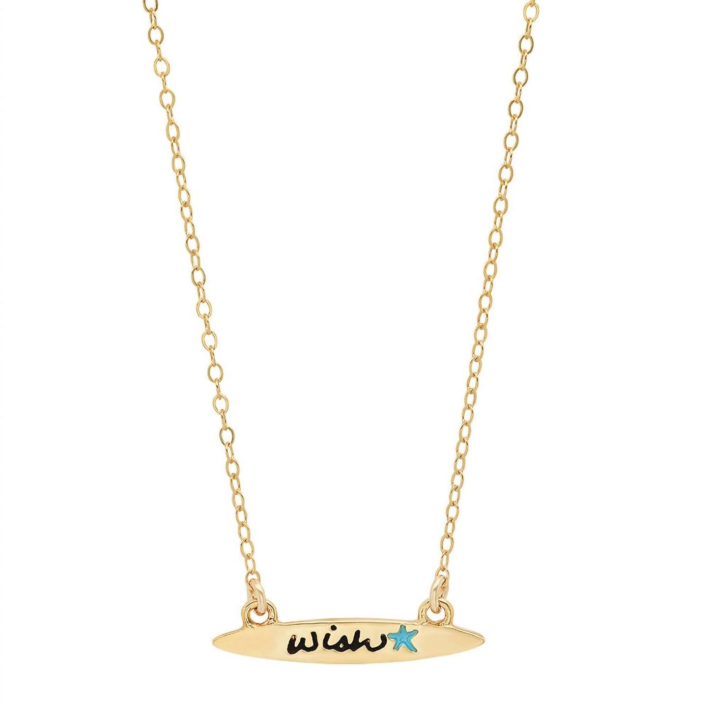 Jessica Elliot - Women's Enamel Small Surfboard Necklace - Wish