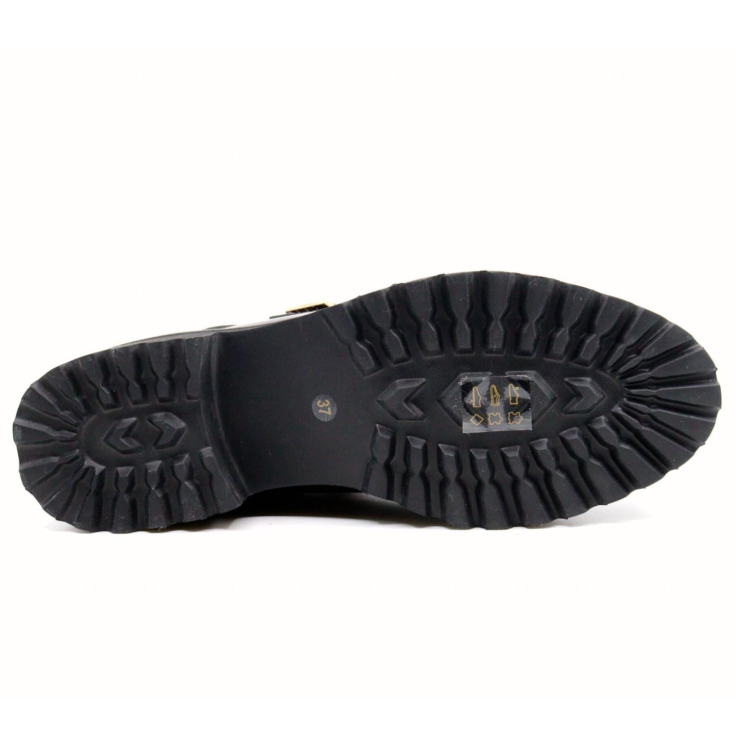All Black - Women's Lugg Monk Shoes