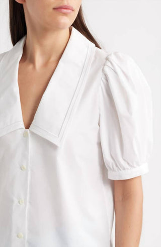 Frame - Sailor Puff Sleeve Blouse