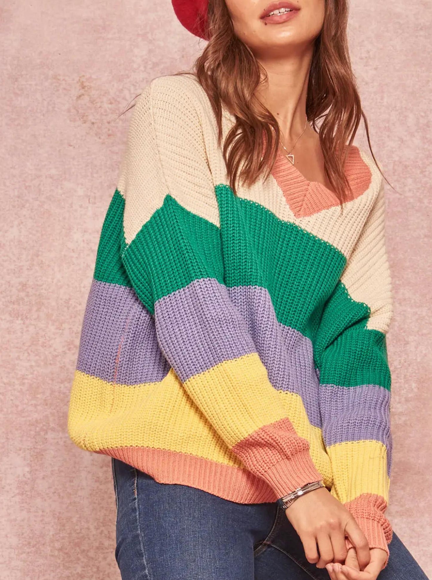 Promesa - OPEN-BACK COTTON-BLEND SWEATER