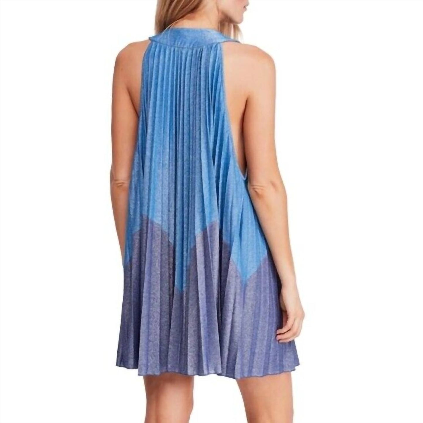Free People - Pleated Glitter Mini Love Dress