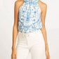 Caballero - Porcelain Deco Hollie Halter Top