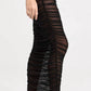 Good American - Mesh Ruched Skirt
