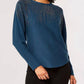 Apricot - Chandelier Stud Batwing Sweater