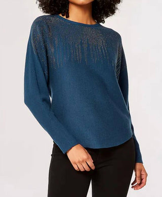 Apricot - Chandelier Stud Batwing Sweater