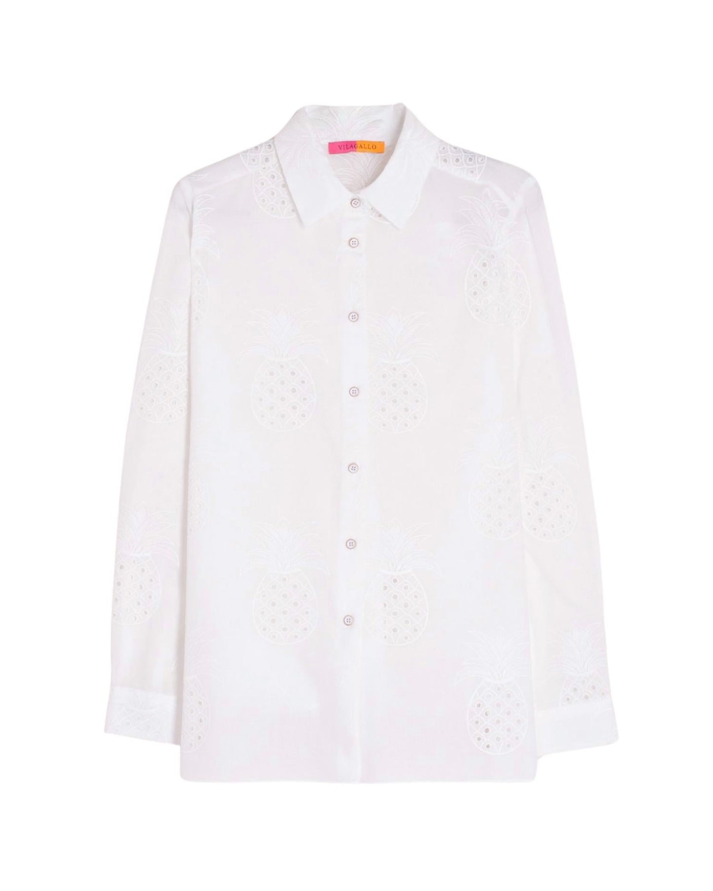 Vilagallo - Tea Pineapple Eyelet Shirt