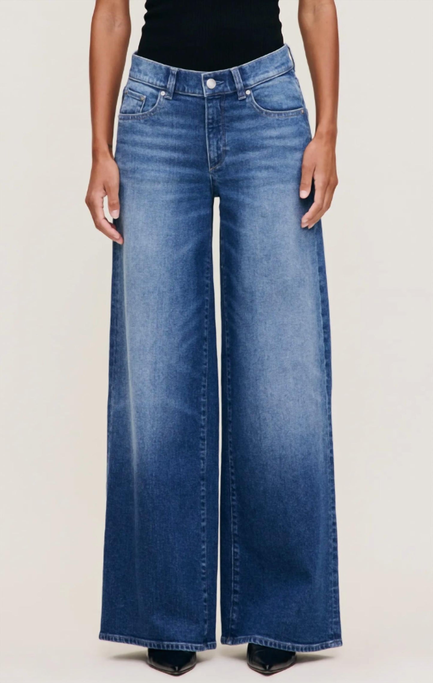 Dl1961 - Women'S - Women's Hepburn Mid Rise Wide Leg Jeans