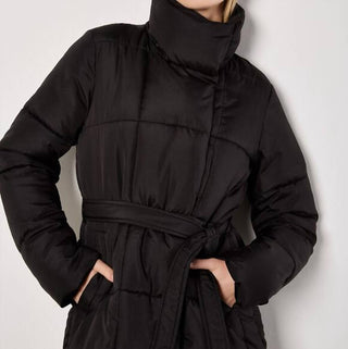 Apricot - Women's Quilted Belted Jacket