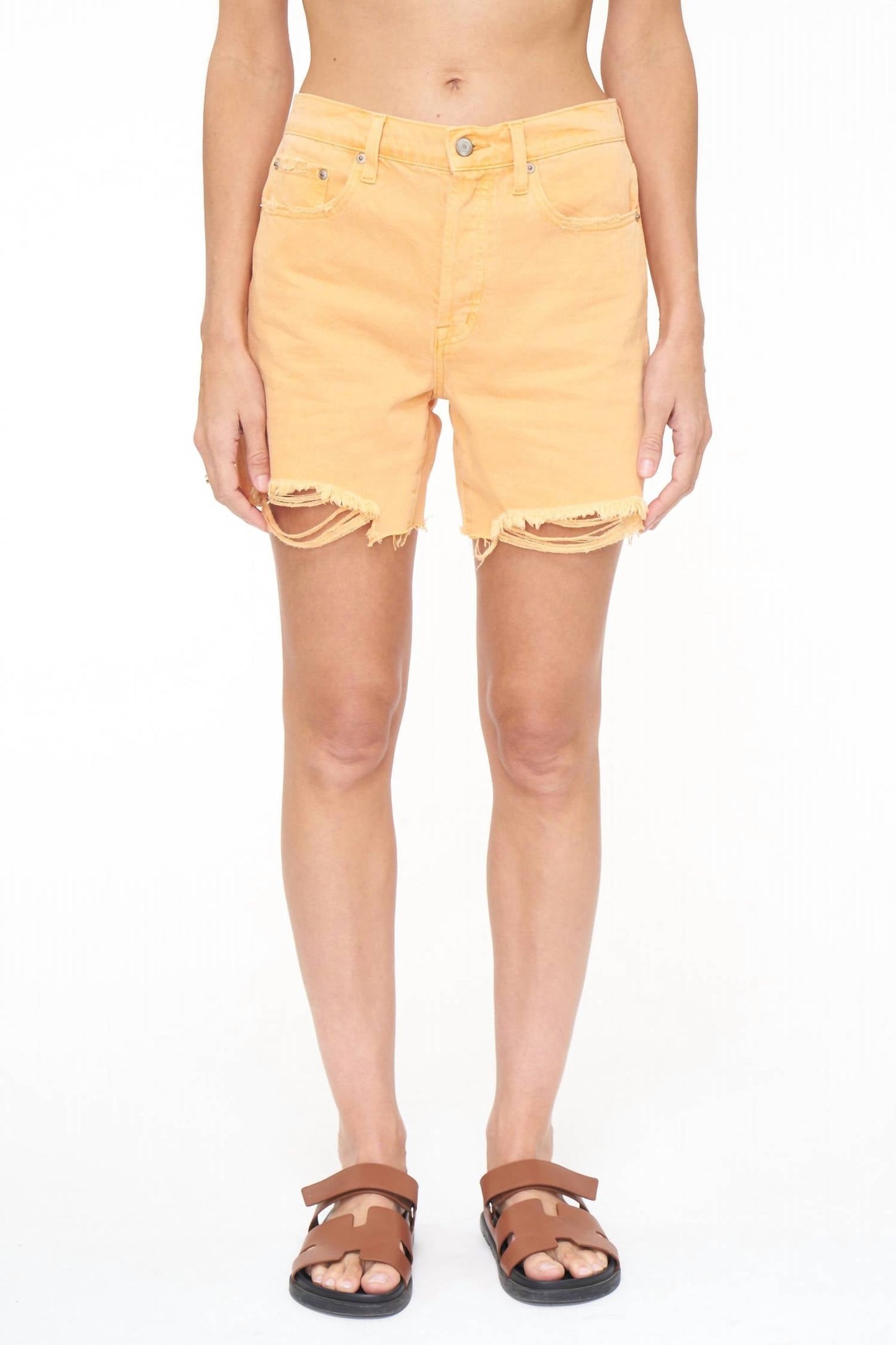 Pistola - DEVIN HIGH RISE MOM CUT OFF SHORTS