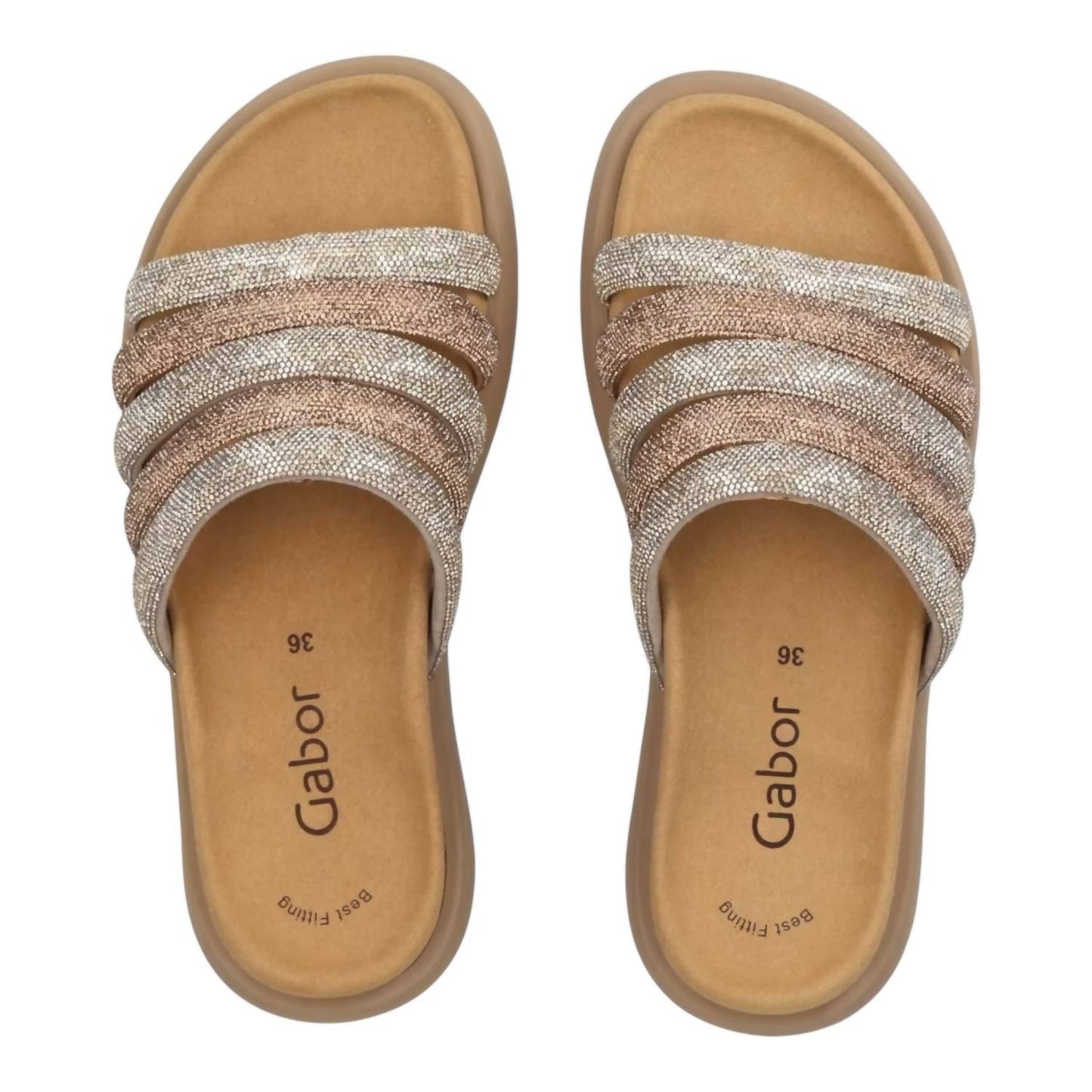 Gabor - Women's Abbott Metallic Slide