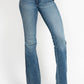 Judy Blue - Midrise Tummy Control Cut Hem Flare Jeans