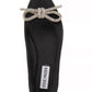Steve Madden - Women's Pointed Toe Rhinestone Bow Slip On Flat