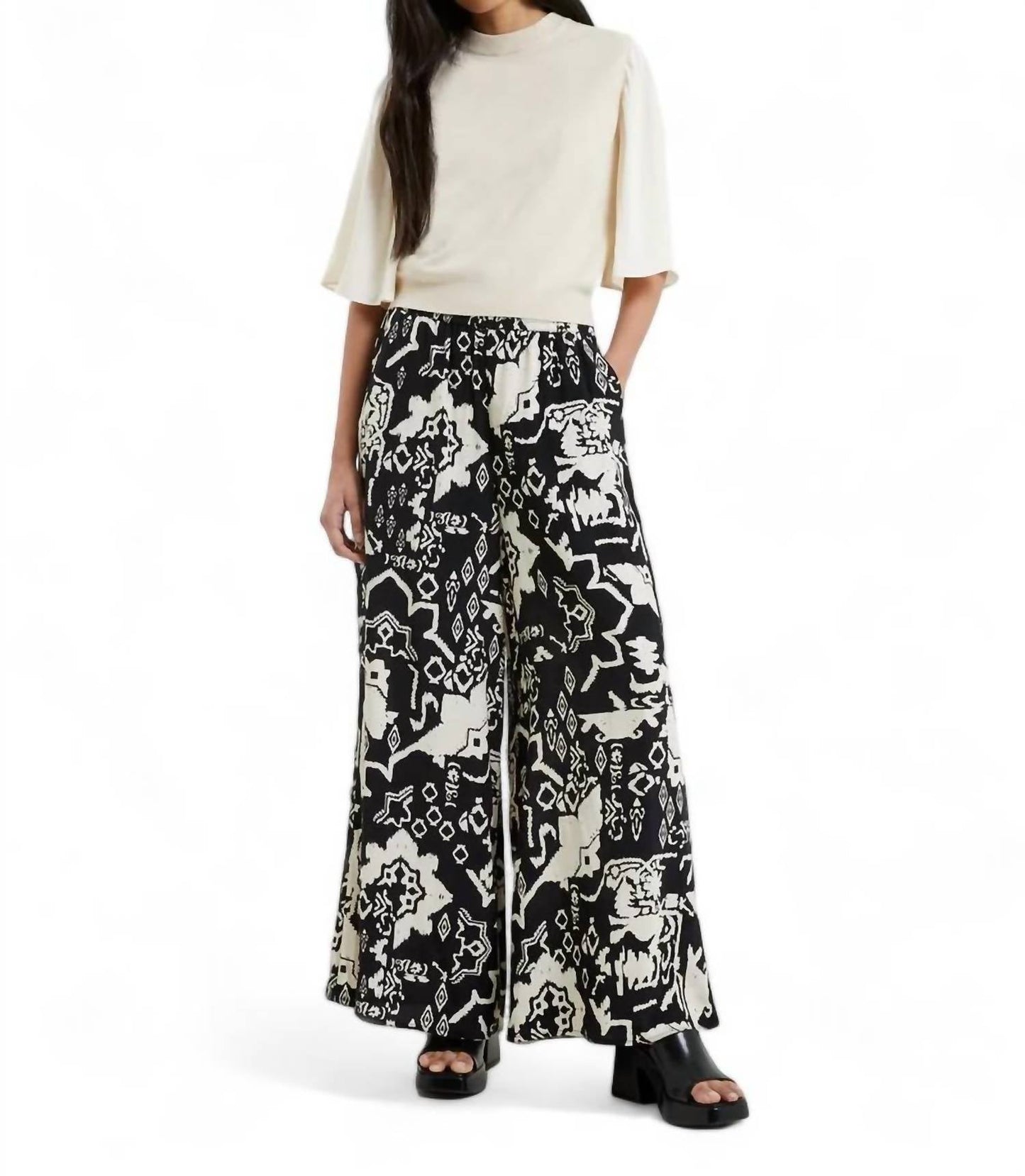 French Connection - DEON DELPHINE WIDE TROUSER
