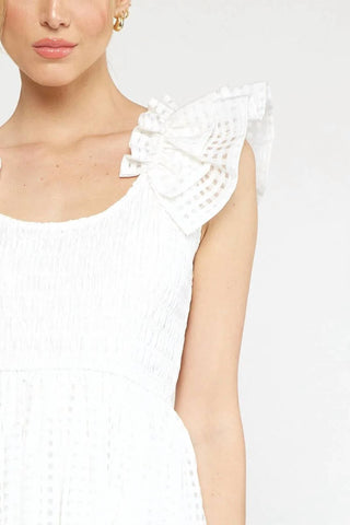 Entro - Shadow Grid Midi Dress