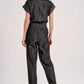 Elan - Utility Short Sleeve Belted Jumpsuit