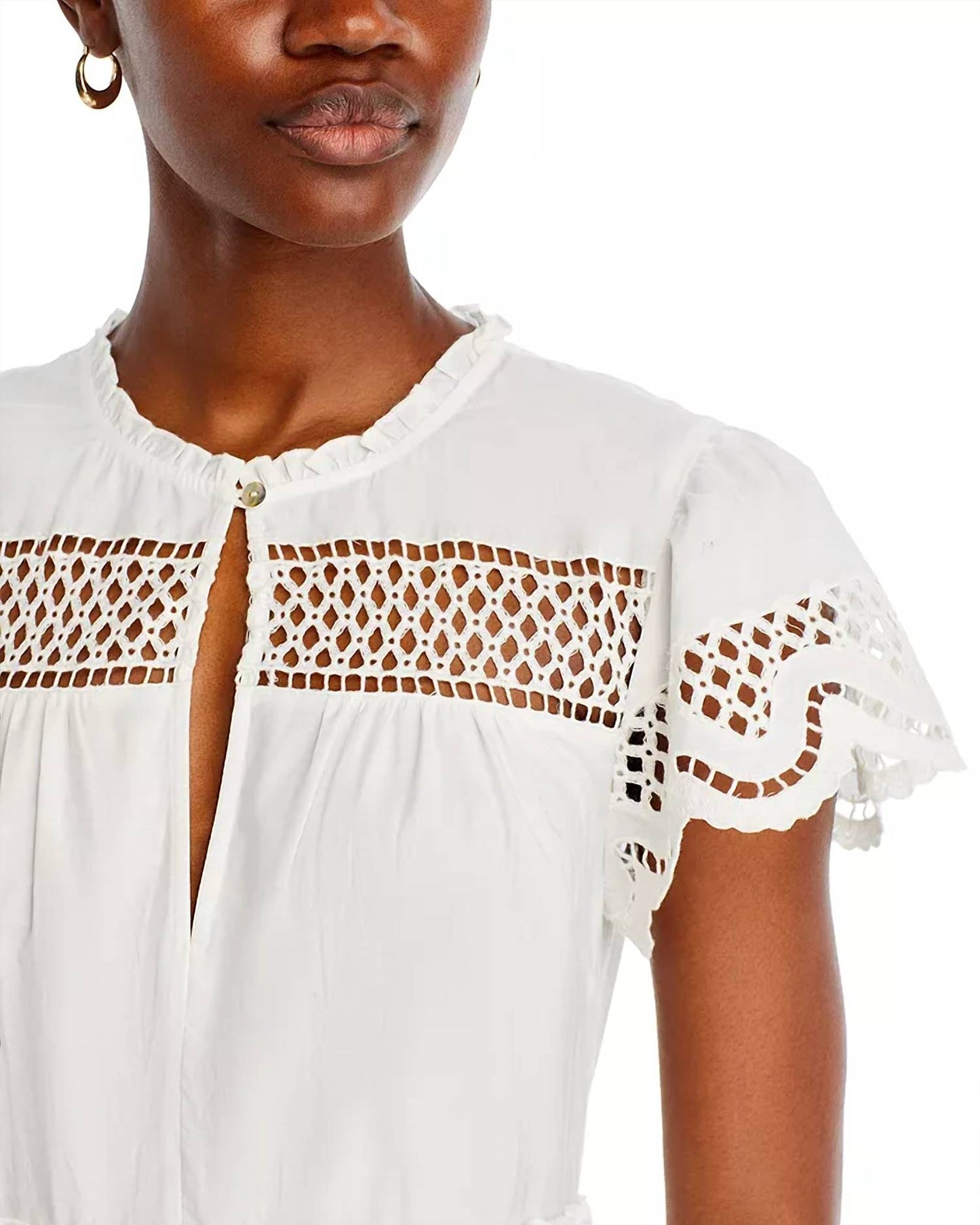 Rails - Lettie Eyelet Scalloped Dress