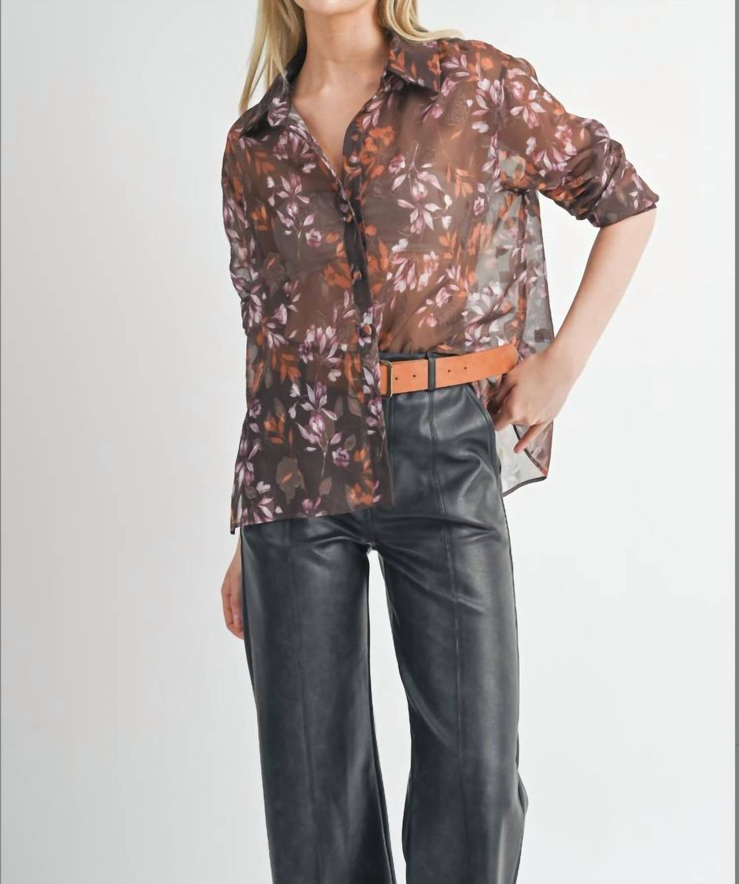 Sage The Label - Celebrate Her Sheer Button Down