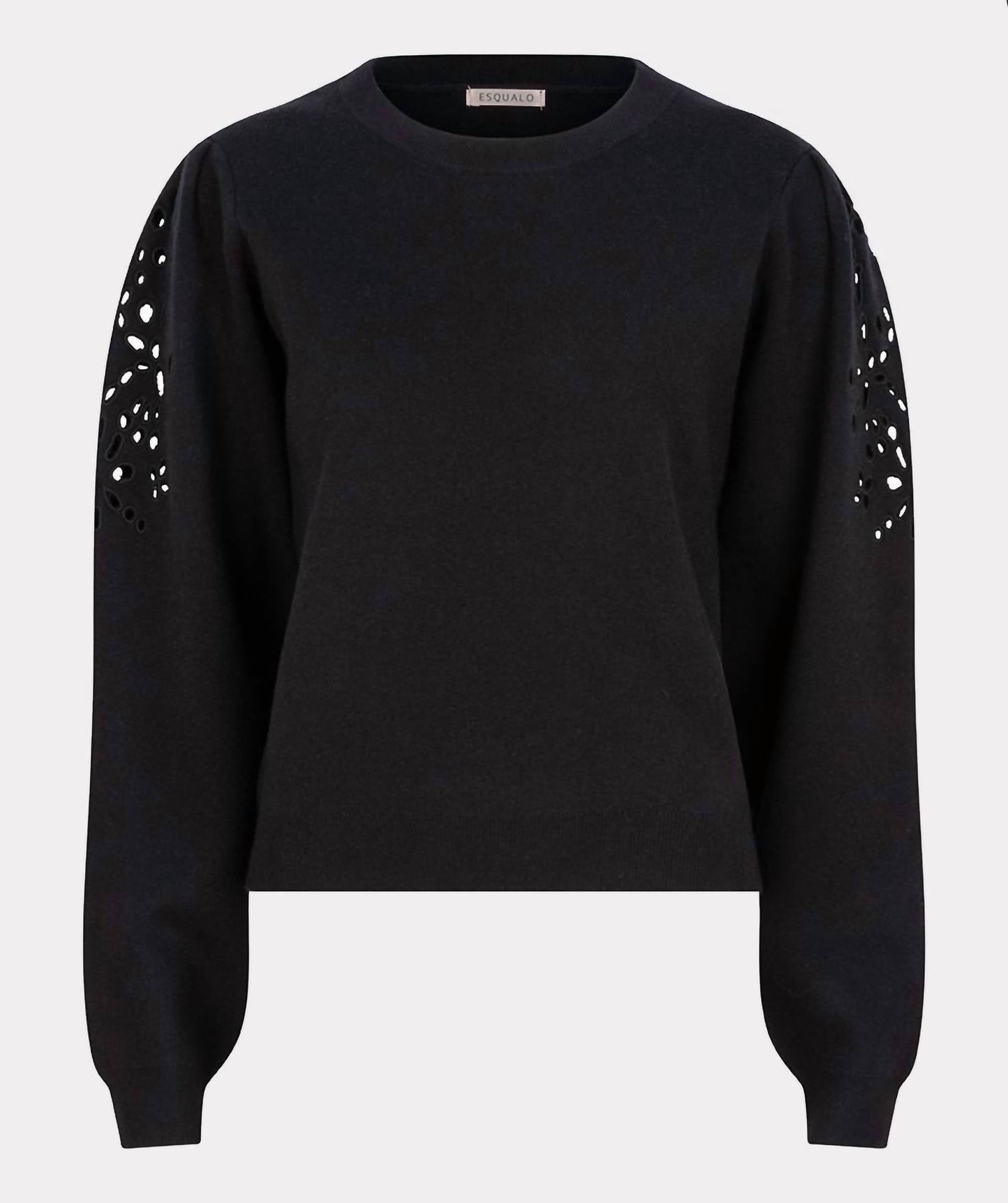 Esqualo - Eyelet Puff-sleeve Sweater