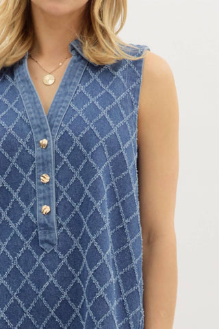 Entro - Diamond Days Denim Mini Dress