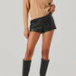 Astr - Cable Decor Button Sweater